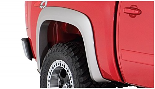 Bushwacker Extend-A-Fender Extended Front & Rear Fender Flares | 4-Piece Set, Black, Smooth Finish | 40938-02 | Fits 2007-2013 Chevrolet Silverado 1500 w/ 6.6' or 8.1' Bed; 2007-2014 2500 HD/3500 HD
