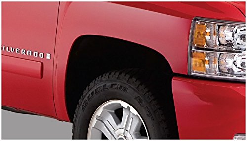 Bushwacker Extend-A-Fender Extended Front & Rear Fender Flares | 4-Piece Set, Black, Smooth Finish | 40938-02 | Fits 2007-2013 Chevrolet Silverado 1500 w/ 6.6' or 8.1' Bed; 2007-2014 2500 HD/3500 HD