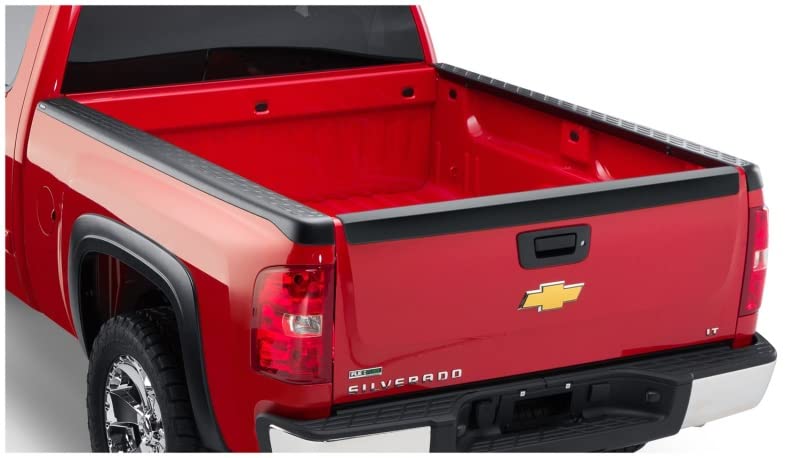 Bushwacker Ultimate BedRail Caps - Factory w/o Stake Holes | 2-Piece Set, Black, Smooth Finish | 49516 | Fits 2007-2013 Chevrolet Silverado 1500 Fleetside w/ 5.8' Bed
