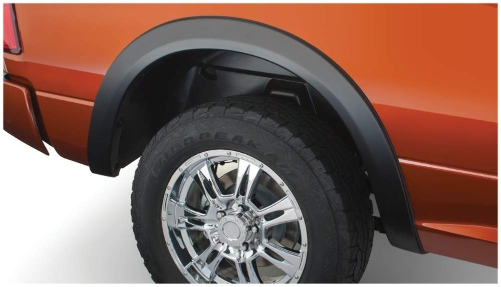 Bushwacker 50040-02 Black OE-Style Smooth Finish Rear Fender Flares for 2009-2018 Dodge Ram 1500; 2010-2018 Ram 2500, 3500 (Excludes R/T & Rebel); 2019-2021 Ram 1500 Classic (Excludes Rebel Models)