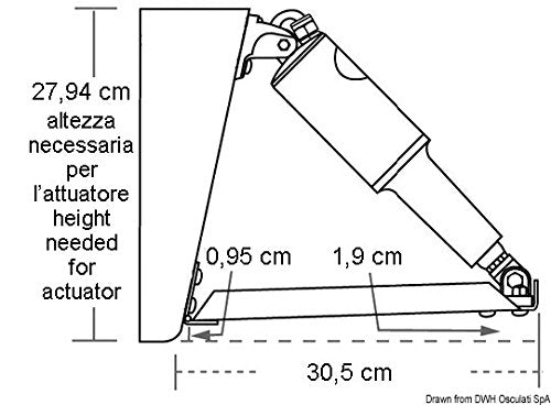 Lenco 12" x 9" Edge Mount Kit without Switch Kit 12V