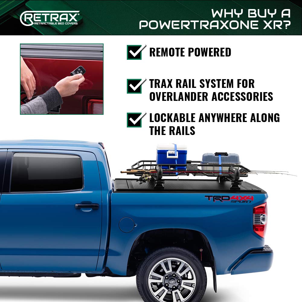 RealTruck Retrax PowertraxONE XR Retractable Truck Bed Tonneau Cover | T-70244 | Fits 2019-2024 Dodge Ram 1500 w/RamBox, Fits w/and w/o Multi-Function (Split) Tailgate 5' 7" Bed (67.4")