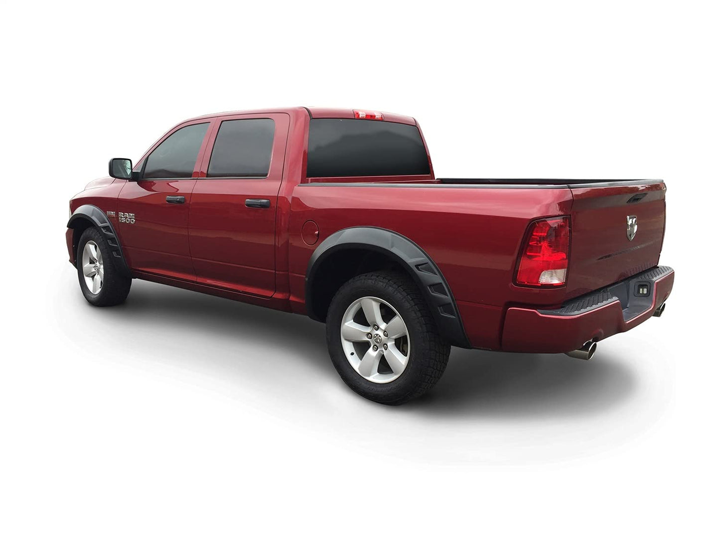 Bushwacker DRT Extended Front & Rear Fender Flares | 4-Piece Set, Black, Smooth Finish | 50932-02 | Fits 2010-2018 Ram 1500, 2019-2022 Ram 1500 Classic (Excludes Rebel Models)