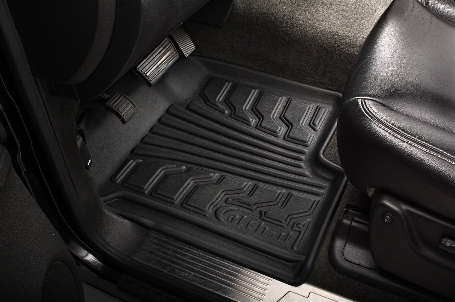 Lund 283132-B Catch-It Black Vinyl Floormat (Front, Pair), 1 Pack