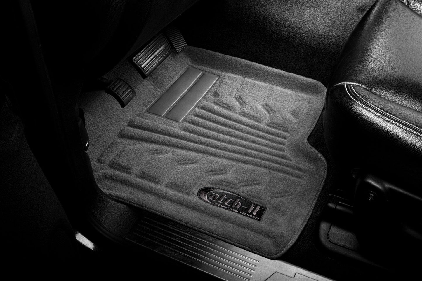 Lund 583124-G Gray Front Pair Catch-It Carpet Floor Mat