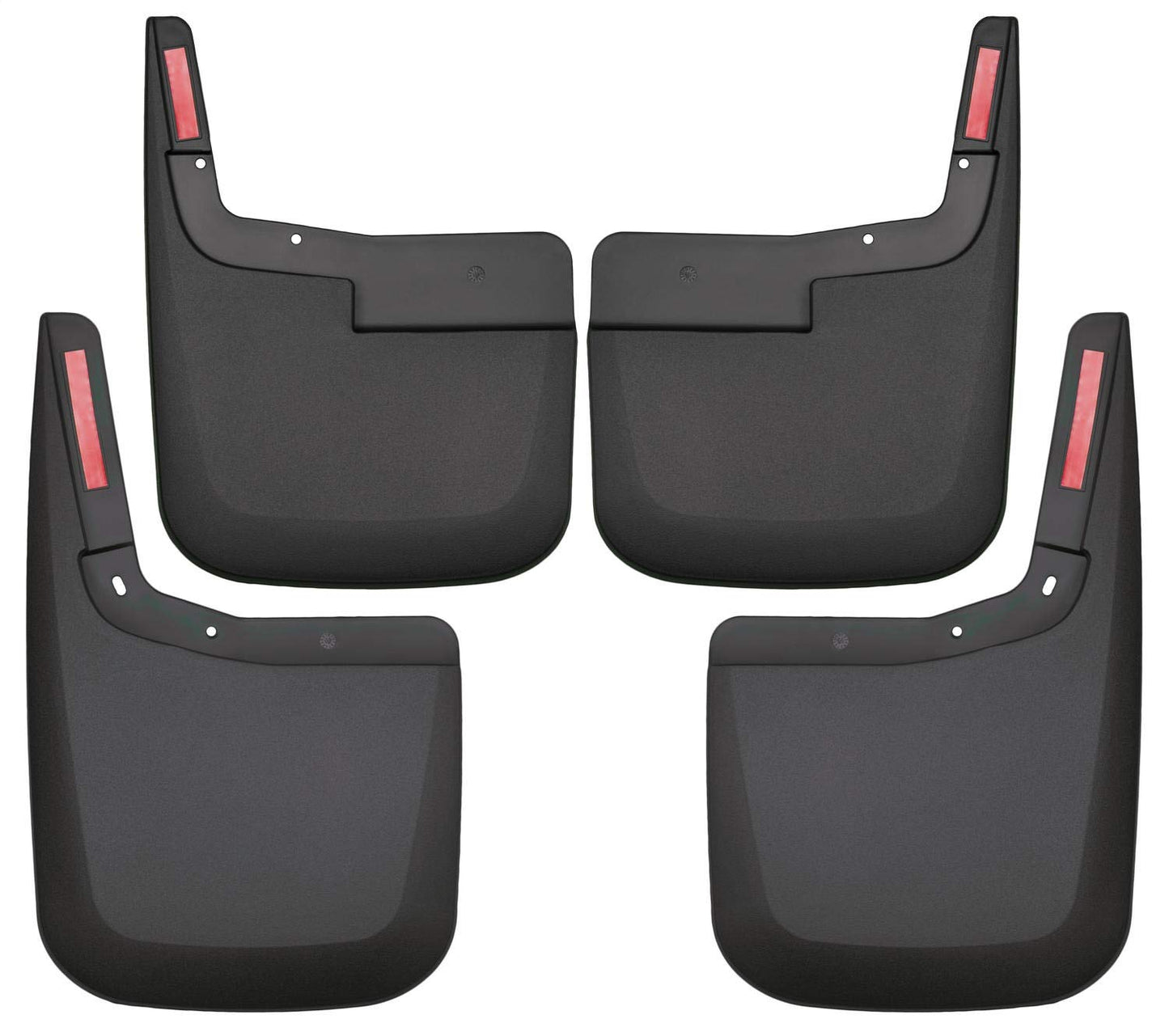 Husky Liners - Front & Rear Mud Guards | 2015 - 2020 Ford F-150 No Fender Flares, Front & Rear Set - Black, 4 Pc | 58446