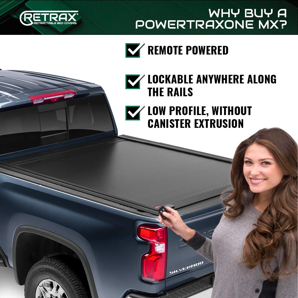 RealTruck Retrax PowertraxONE MX Retractable Truck Bed Tonneau Cover | 70860 | Fits 2022-2024 Toyota Tundra w/o Deck Rail System 5' 7" Bed (66.7")